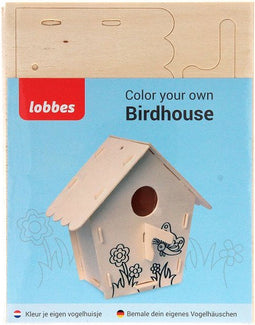 Maak je eigen Houten Vogelhuisje, variatie C