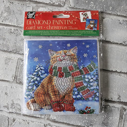 Maak je eigen Kerstkaarten Diamond Painting, 2st.