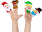 Maak je eigen Vilten Vingerpoppen Kerst, 4st.