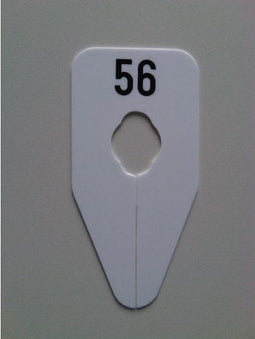 Maataanduider ovaal zwart/wit 36