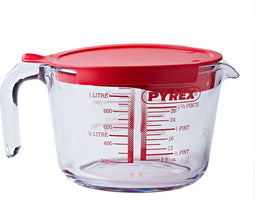 Maatbeker en Deksel, 1 liter - Pyrex | Classic Prepware