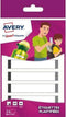 Geplastificeerd etiket Avery - grijs - 24 etiketten 86x17mm