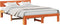 vidaXL - Bedframe - met - Gepersonaliseerd - Hoofdbord - Bruin - 150x200 - cm - Massief - Grenenhout