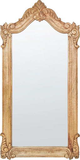 MABLY - Wandspiegel - Lichtbruin - Mangohout