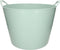 Flexibele kuip emmer/wasmand - 2x - mintgroen - 40 liter - Opbergmanden