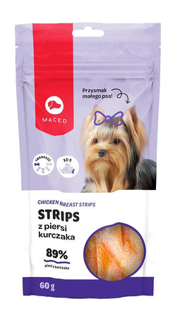 MACED Chicken breast strips - Dog treat - 60g