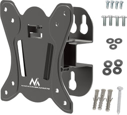 Maclean - Beugel voor TV of monitor - TV-Beugel - Monitorhouder - Muurbeugel - max. VESA 100x100, 13-32", 30kg, zwart, MC-415