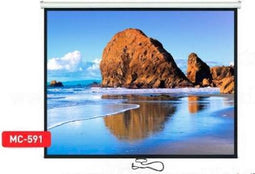 Maclean MC-591 projectiescherm - auto-lock, mat wit, wand of plafond, 120", 4:3, 240x180