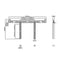 Maclean MC-843 TV Universal Soundbar Speaker Wall Mount Holder Adjustable VESA 10kg