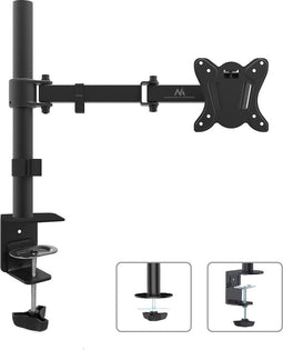 Maclean - Monitorbeugel - Bureauhouder voor LCD-monitor, 13"-27", VESA 75x75 en 100x100, 8kg, MC-690N