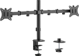 Maclean - Monitorbeugel voor 2 monitoren 17-32" - VESA 75x75 en 100x100 -tot 2x 9kg - MC-754N