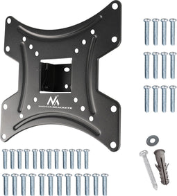 Maclean - TV-Beugel - Monitorhouder - Muurbeugel - beugel voor TV of monitor, max. VESA 200x200, 23-43", 30kg, zwart, MC-414