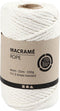 Macramé Koord, L: 55 m, 4 mm, Off-white, 330 gr, 1 Rol