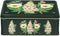 Madame Treacle - Bewaarblik Botanical - Blik - Donkergroen - Rechthoek - 19,5 x 15,5 x 7 cm