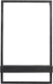 Maddison wandplank 30x15x50 cm - mat zwart