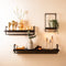 Maddison wandplank 60x15x30 cm - mat zwart