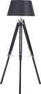 MADEIRA - Staande lamp - Zwart - Dennenhout