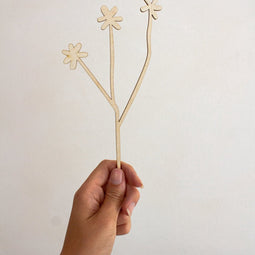Madelief bloem van hout