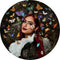 Melli Mello Lovely Little Butterfly Wall Circle Black