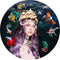 Melli Mello Inside a Fantasy Wallcircle Blue