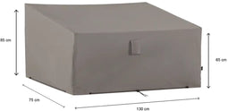 Madison - Afdekhoes - tuinbank - 130x75x65 - cm - grijs