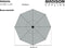 Madison Flores Parasol - stokparasol - Ø300cm - ecru