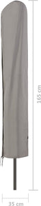 Madison - Hoes - voor - staande - parasol - 165x25 - cm - grijs