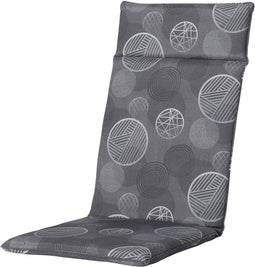 Madison - Hoge Rug - Circle Grey - 120x50 - Grijs