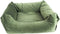 Madison Hondenbed Velvet 80x67x22 cm groen