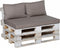 Madison - Lounge Basic taupe - 120x80 - Bruin