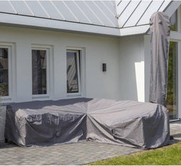 Madison Loungesethoes rechts 270x210x90 cm grijs