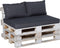Madison - Palletkussen - Loungekussen - Zitkussen - 120x80cm - Outdoor Panama Grijs - Tuinkussen