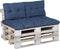 Madison - Palletkussen - Loungekussen - Zitkussen - 120x80cm - Florance Saffier Blauw - Tuinkussen