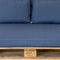Madison - Panama Saffier Blauw - Palletkussen - Loungekussen - Zitkussen - 120x80cm