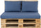 Madison - Panama Saffier Blauw - Palletkussen - Loungekussen - Zitkussen - 120x80cm