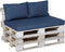 Madison - Panama Saffier Blauw - Palletkussen - Loungekussen - Zitkussen - 120x80cm