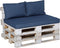 Madison - Panama Saffier Blauw - Palletkussen - Loungekussen - Zitkussen - 120x80cm