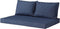 Madison - Panama Saffier Blauw - Palletkussen - Loungekussen - Zitkussen - 120x80cm