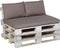 Madison - Panama Taupe - Palletkussen - Loungekussen - Zitkussen - 120x80cm - Tuinkussen