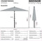 Madison parasol 250 Mykanos Grijs