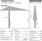 Madison - Parasol Asymetrisch Sideway - Ecru - 360x220