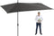 Madison - Parasol Asymetrisch Sideway - Grijs - 360x220