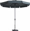 Madison - Parasol Flores Rond - 300cm - Grijs