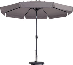 Madison - Parasol Flores Rond - 300cm - Taupe