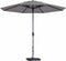 Madison - Parasol Paros II Round Light Grey - 300cm - Grijs