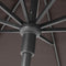 Madison - Parasol Paros II Round Taupe - 300cm - Bruin