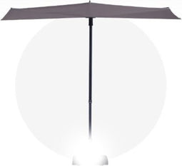 Madison - Parasol Sun Wave - 270 x 150 - Taupe