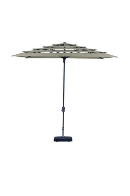 Madison - Parasol Syros Open Air Grey - 280x280 - Grijs