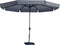 Madison - Parasol Syros - Rond - 350cm - Taupe