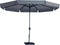 Madison - Parasol Syros - Rond - 350cm - Taupe